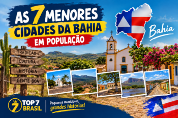 As 7 menores cidades da Bahia em população