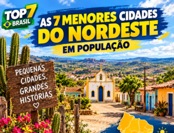 As 7 menores cidades do Nordeste: Conheça os municípios com menos habitantes